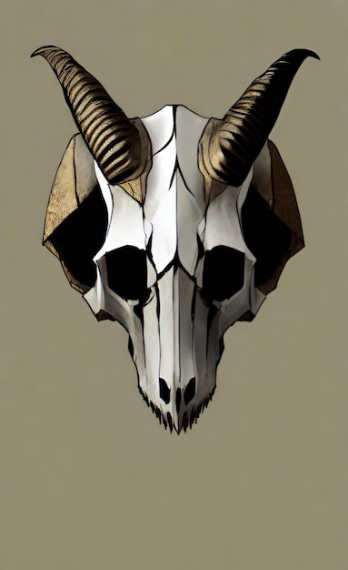 Photo goat skull