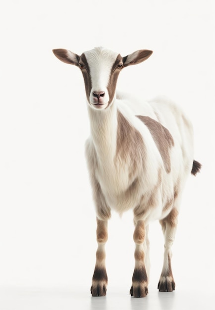 A goat standing look at camera