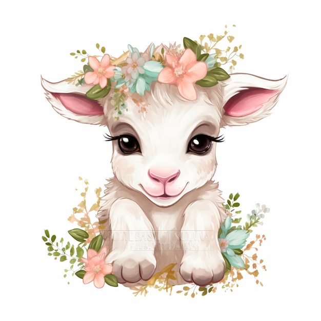 goat Sublimation Clipart Graphic