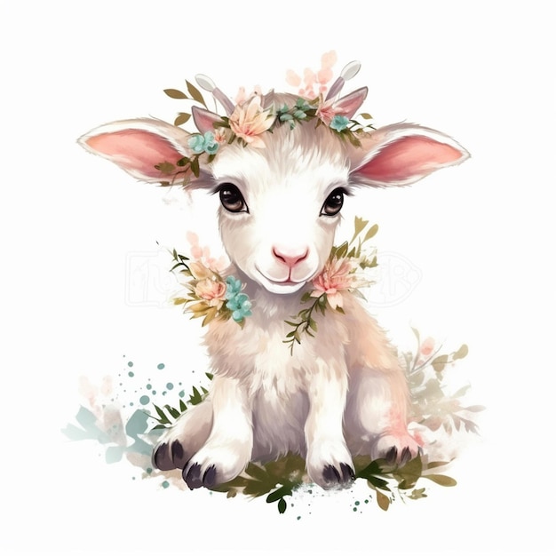 goat Sublimation Clipart Graphic