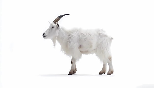 Photo a goat on white background