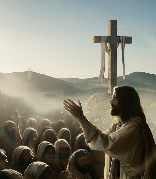 Foto dio e la fede cristiana collage