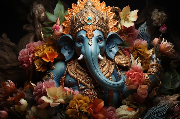 God Ganesha is hyper realistic