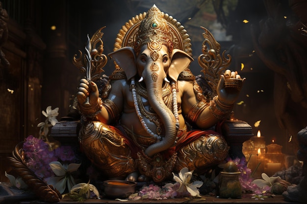 God Ganesha is hyper realistic