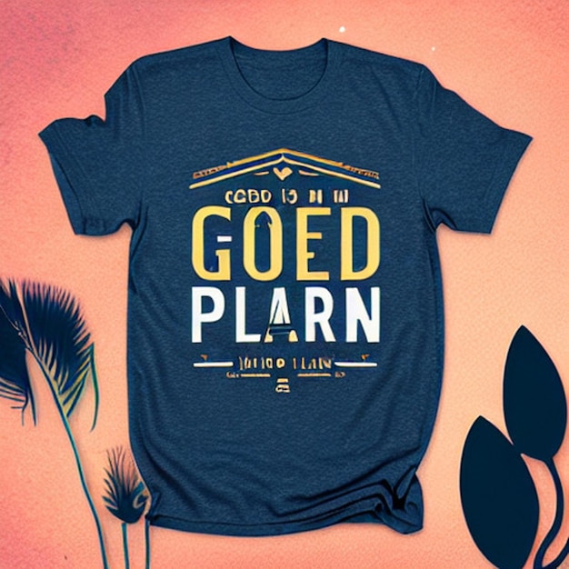 Photo god has a plan typography t shirt design