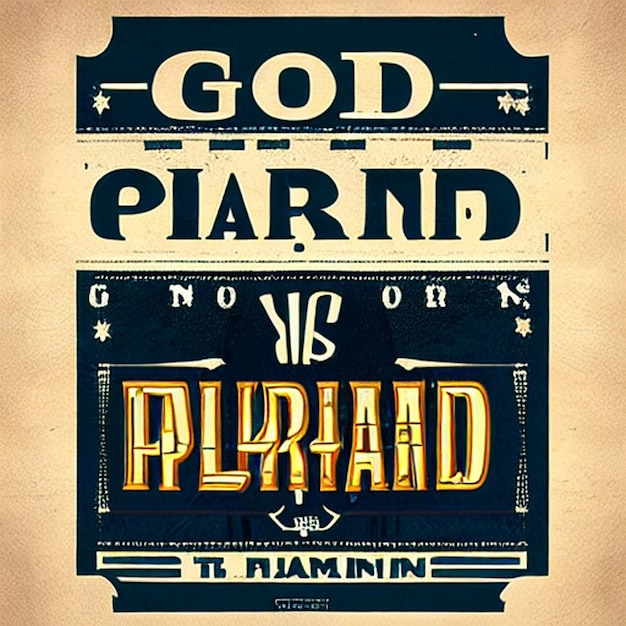 God heeft een plan typografie t-shirt ontwerp