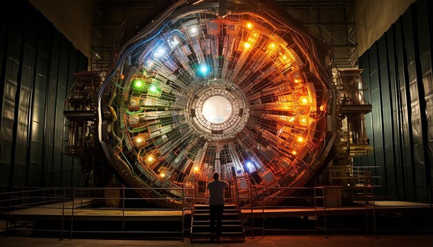 Foto test delle particelle di dio del cern