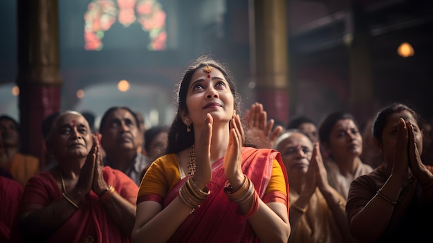 Goddelijk feest van boeiende Durga Puja-vieringen met Puja-foto's