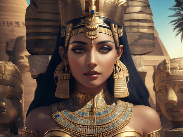 Goddess of ancient egypt ai generated