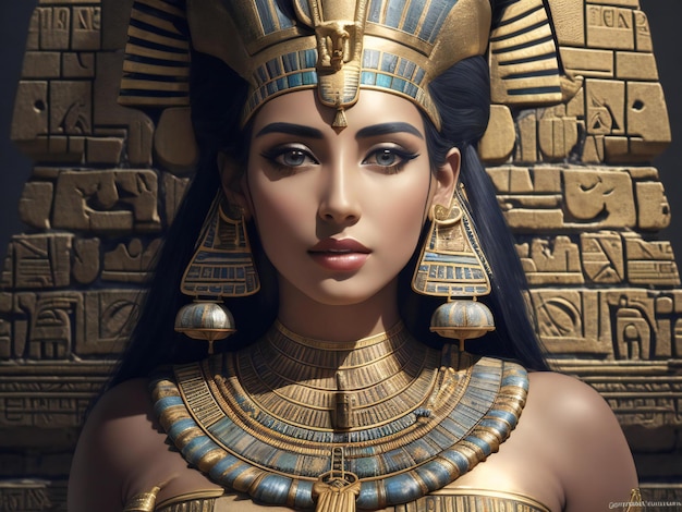 Goddess of ancient egypt ai generated