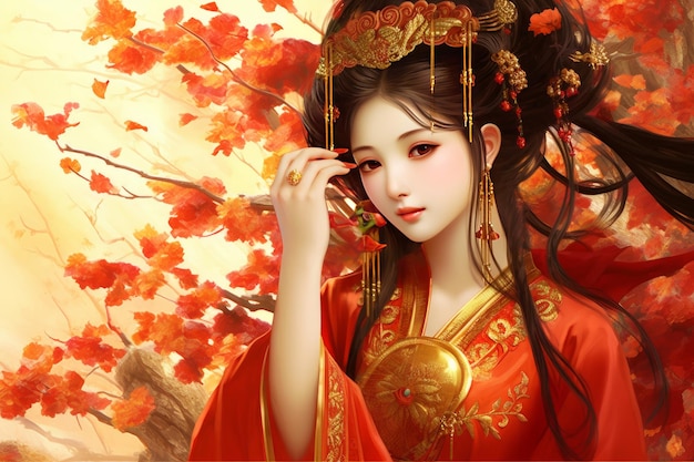 Goddess Chinese girl generative AI