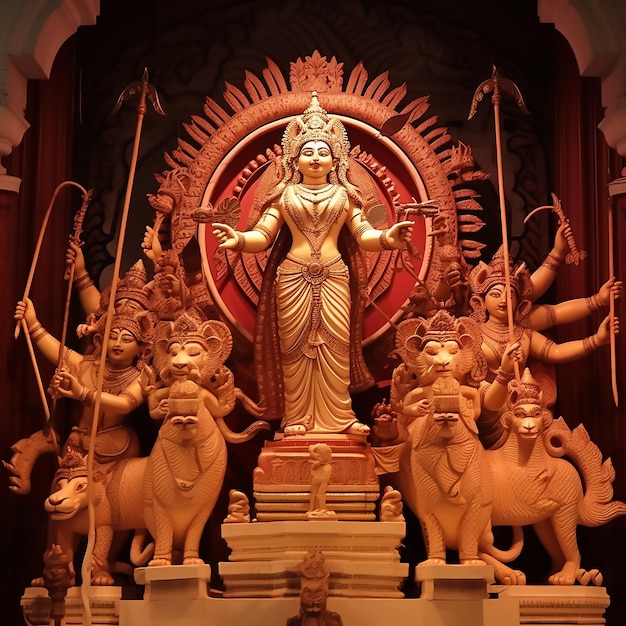 Photo goddess durga festival of durga puja
