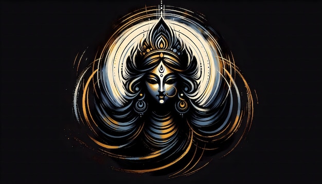 Goddess durga painting