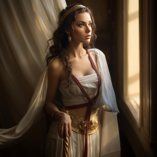 Goddess Unveiled Dazzling Etruscan Lady Tanaquil in the Captivating Lens of Stanley Artgerm Lau