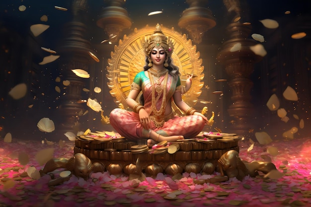 Godin Lakshmi, godin van het geld