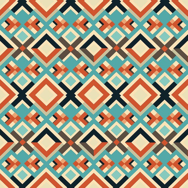 Photo goemetric thendy fashion seamless pattern