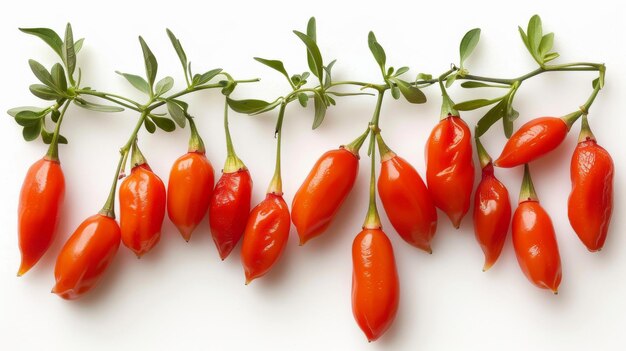 Goji Berries On White Background