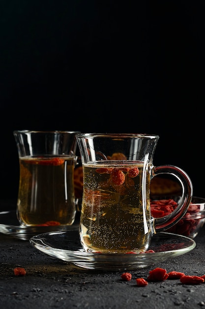 Goji berry tea, to normalize metabolism, antioxidant. Contributes to weight loss