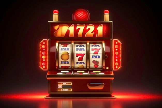 Gokautomaat wint de jackpot 777 Big win concept Casino jackpot