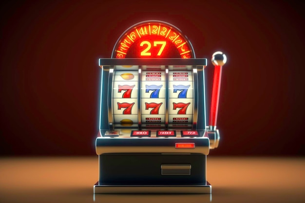 Gokautomaat wint de jackpot 777 Big win concept Casino jackpot