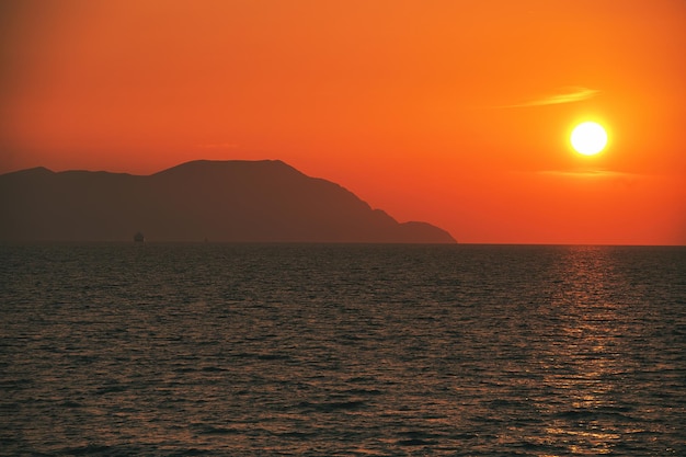 Gokceada island located in aegean sea region. the island belongs to turkey