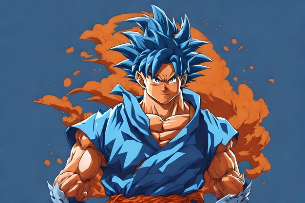 Goku cartoon character generated by ai