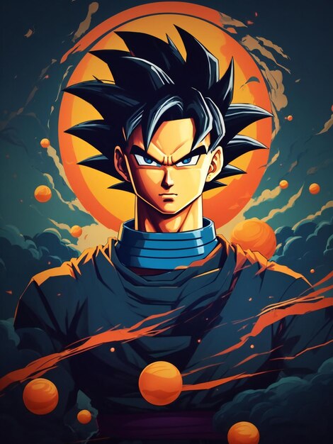 Dragon Ball Z - Son Goku Super Saiyan Blue Photographic Print by