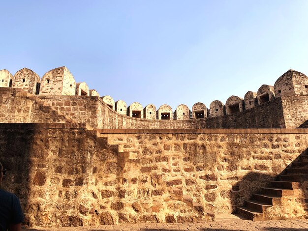 Foto golconda fort - een van de prachtige fortcomplexen van india