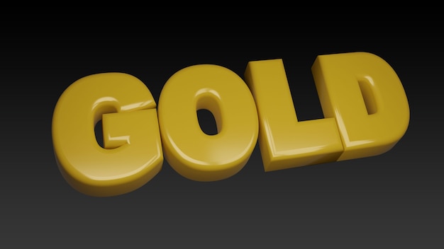 Gold 3d Text Images