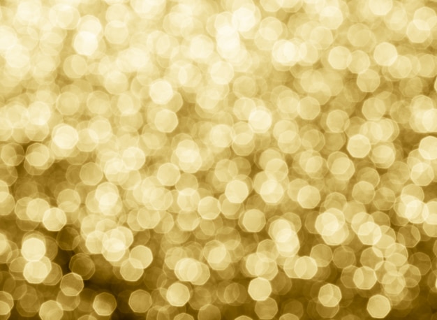 Gold abstract background bokeh circles for Christmas background. bokeh light background.