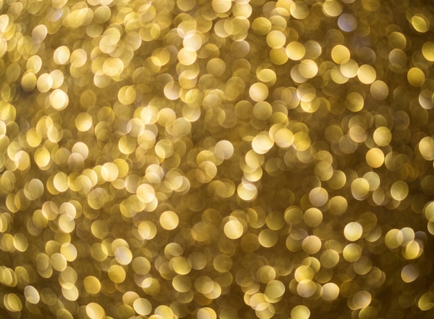 Gold abstract background bokeh circles for Christmas background. bokeh light background.