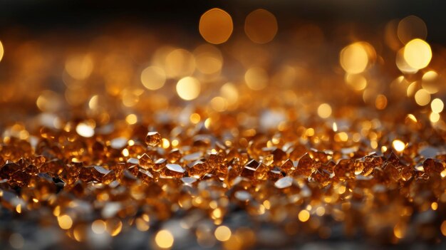 Gold Abstract Bokeh Background Background HD Illustrations