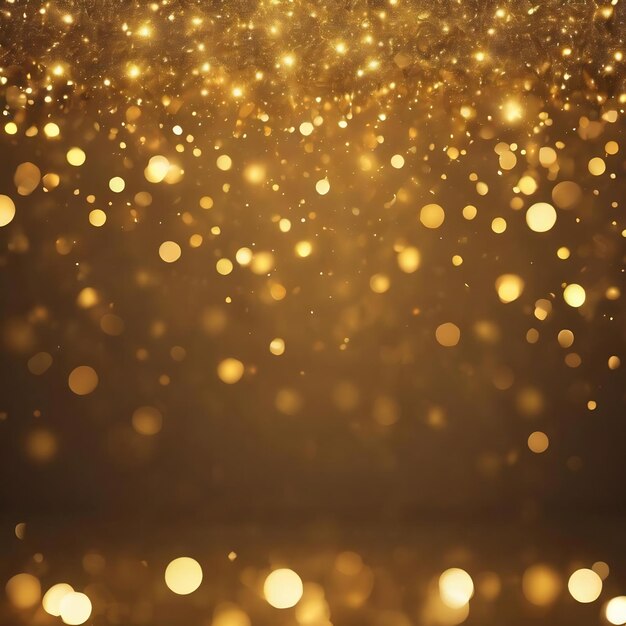 Gold abstract bokeh background festive and celebration background