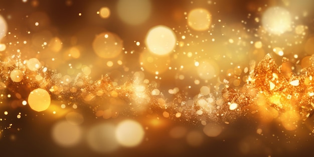 Photo a gold abstract bokeh background generative ai aig30