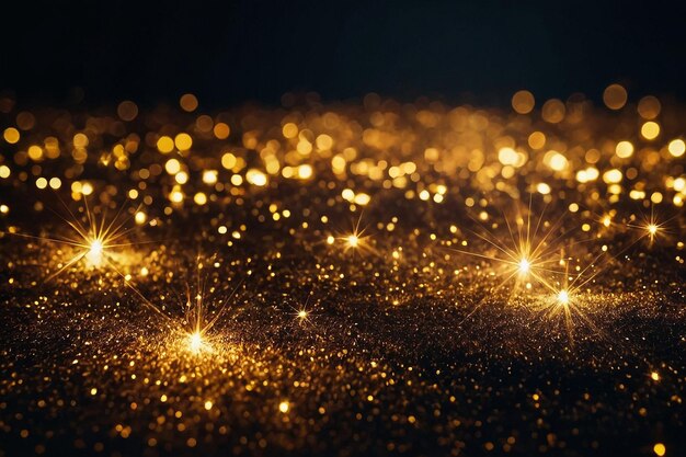 Gold abstract bokeh background