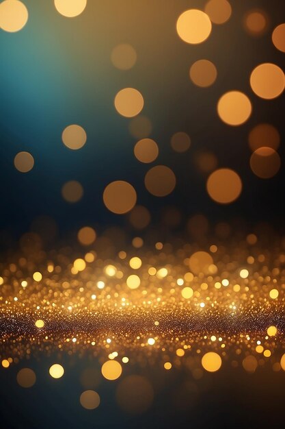 Gold abstract bokeh background