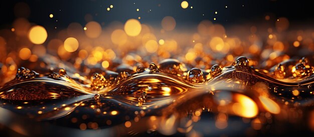 Gold abstract bokeh background