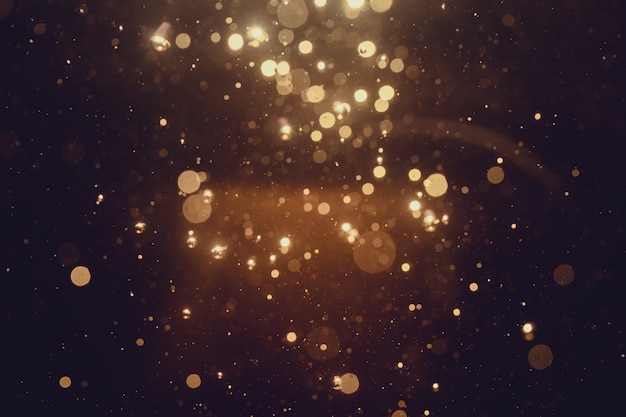 Gold abstract bokeh background