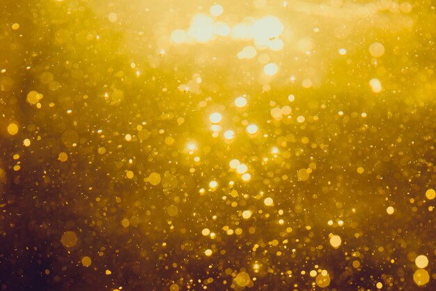 Gold abstract bokeh background