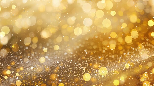 Gold abstract bokeh background