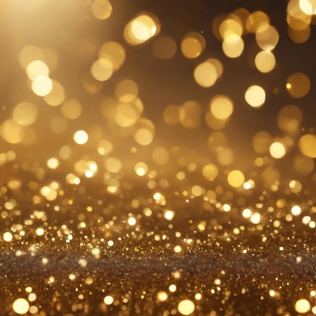 Gold abstract bokeh background