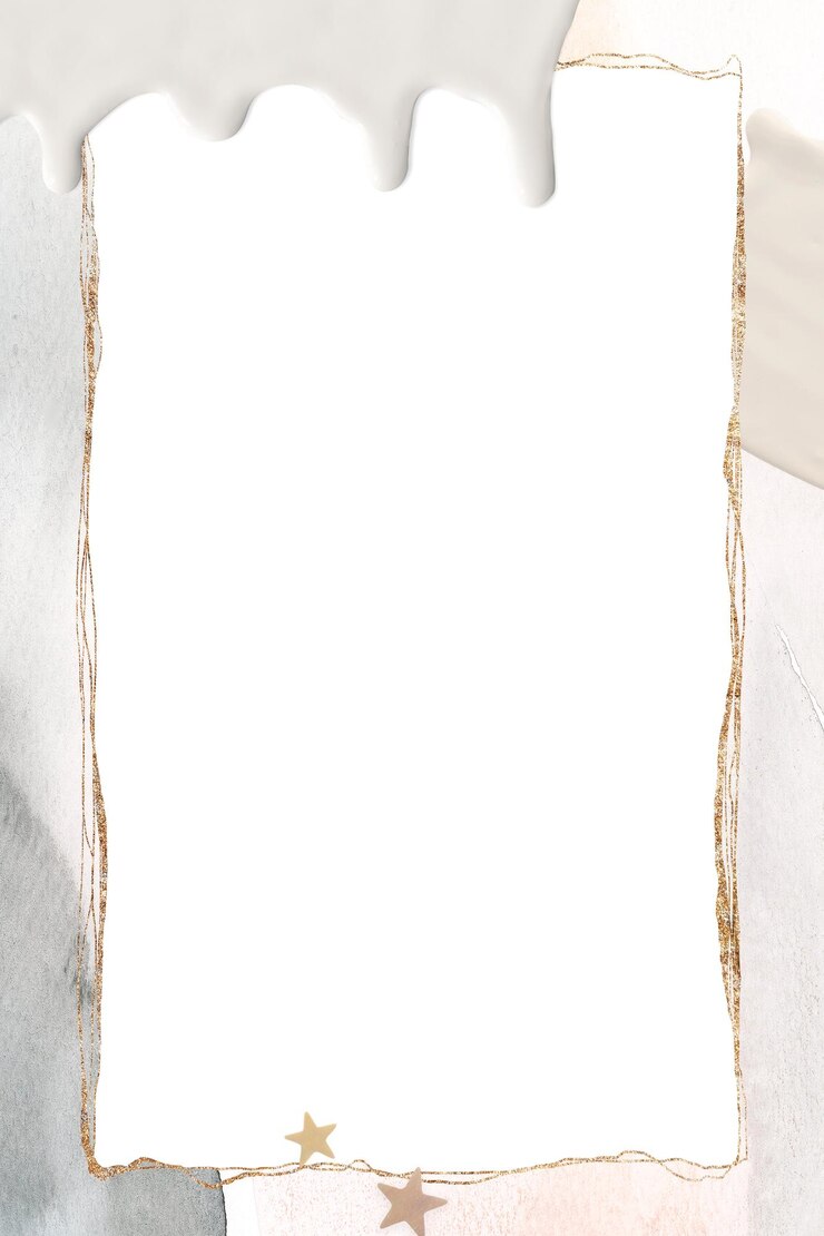 Photo gold abstract png frame transparent background