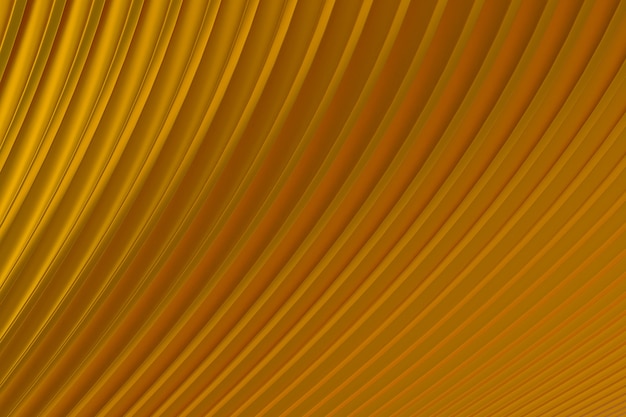 Gold Abstract wall wave architecture abstract background 3d rendering ,gold background for presentation