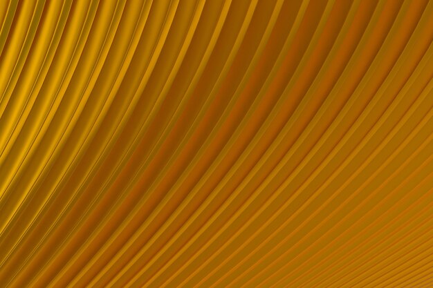 Gold Abstract wall wave architecture abstract background 3d rendering ,gold background for presentation