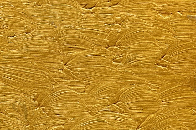 Photo gold acrylic texture painted on cardboard paper background