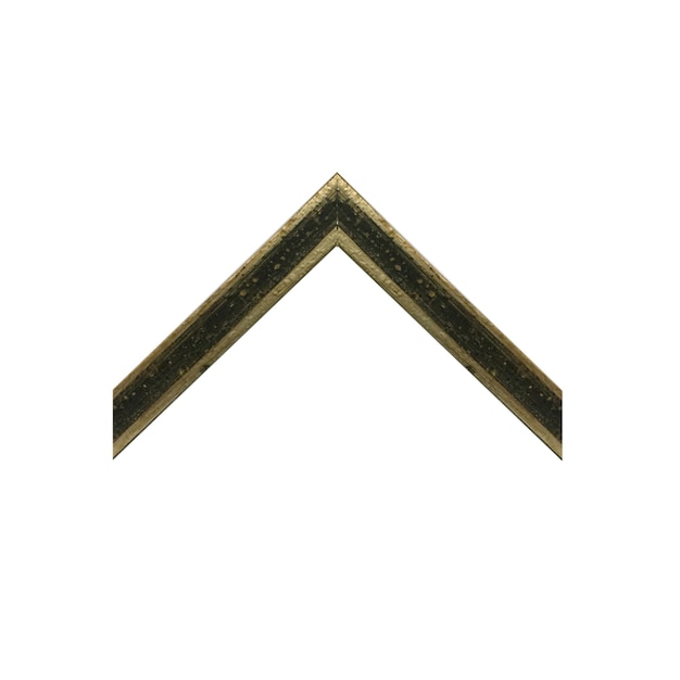 A gold arrow pointing up on a white background