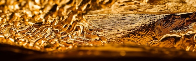 Gold background in macro shot