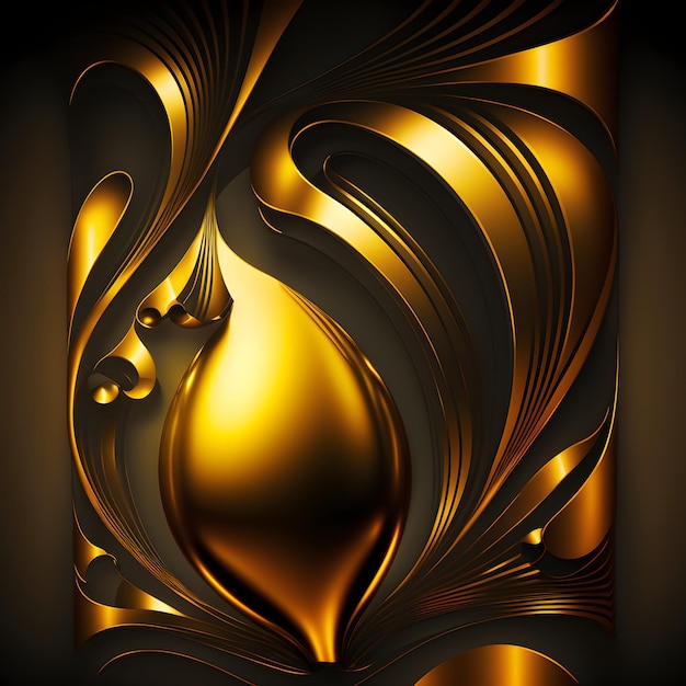 Gold background, shiny yellow leaf gold metall texture background