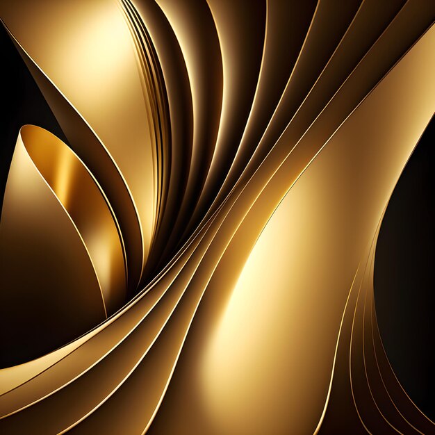 Фото Золотой фон, блестящий желтый лист золотой металл текстуры фона