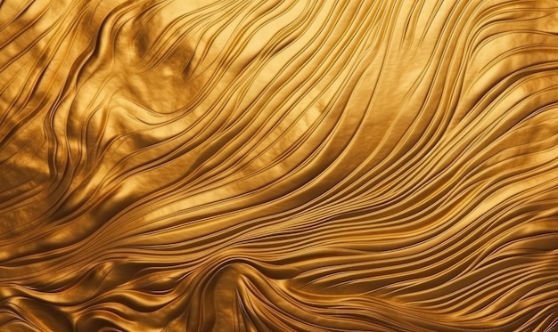 Gold background or texture and gradients shadow generative ai